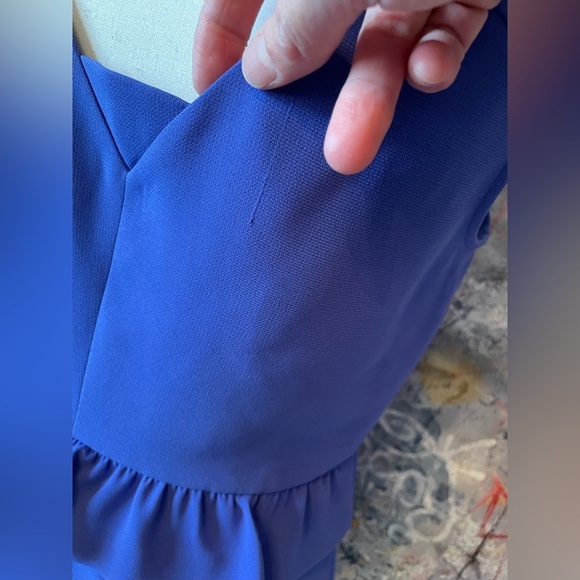 Maison Scotch & Soda “Another Day in Paradise” Blue Peplum Dress. Size 1(S) - Picture 10 of 10
